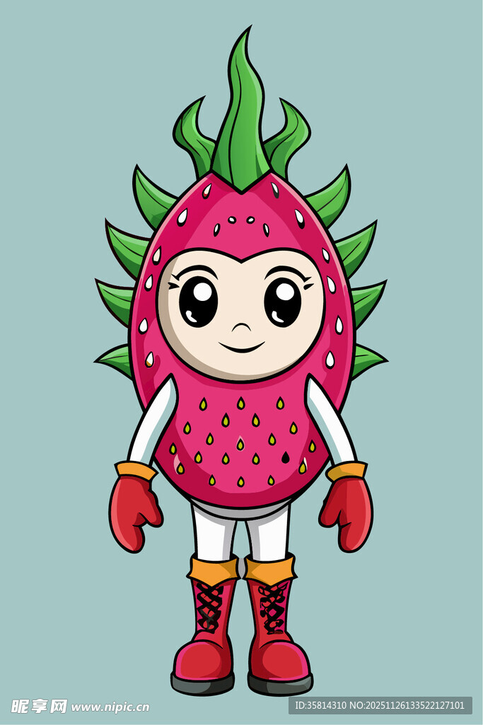 草莓卡通形象可爱又有趣