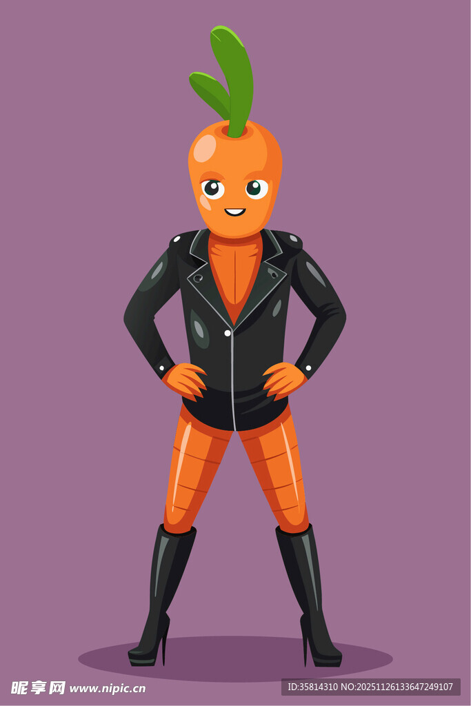 胡萝卜人偶酷炫造型