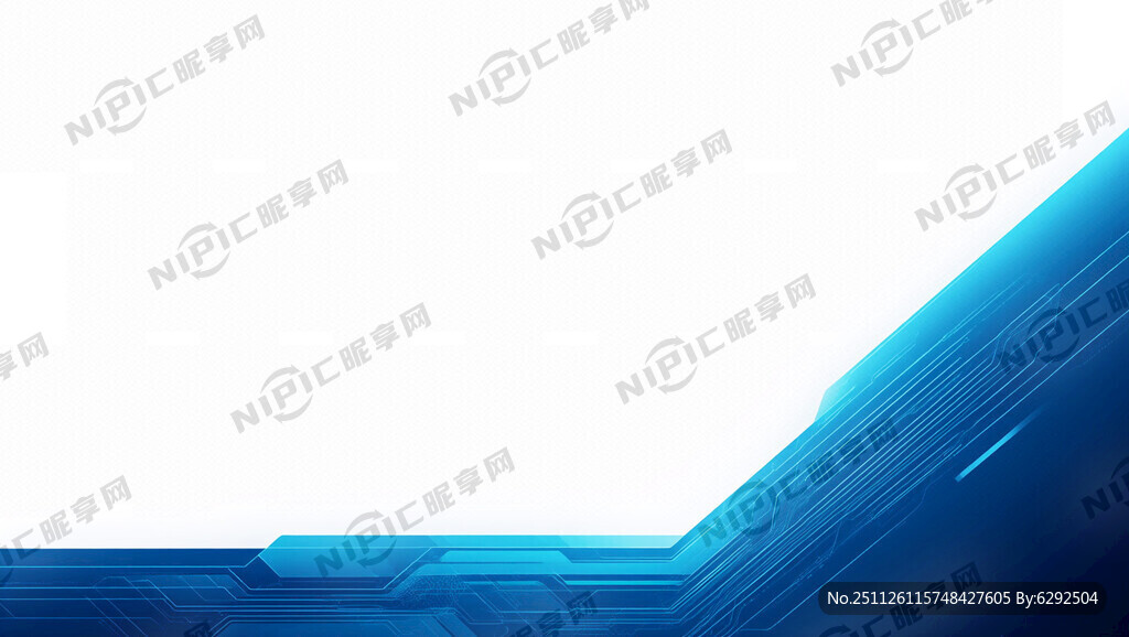 用蓝色渐变色 简约大气的