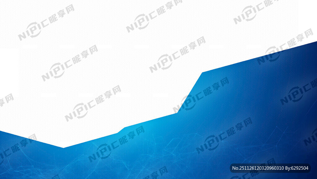 用蓝色渐变色 简约大气的