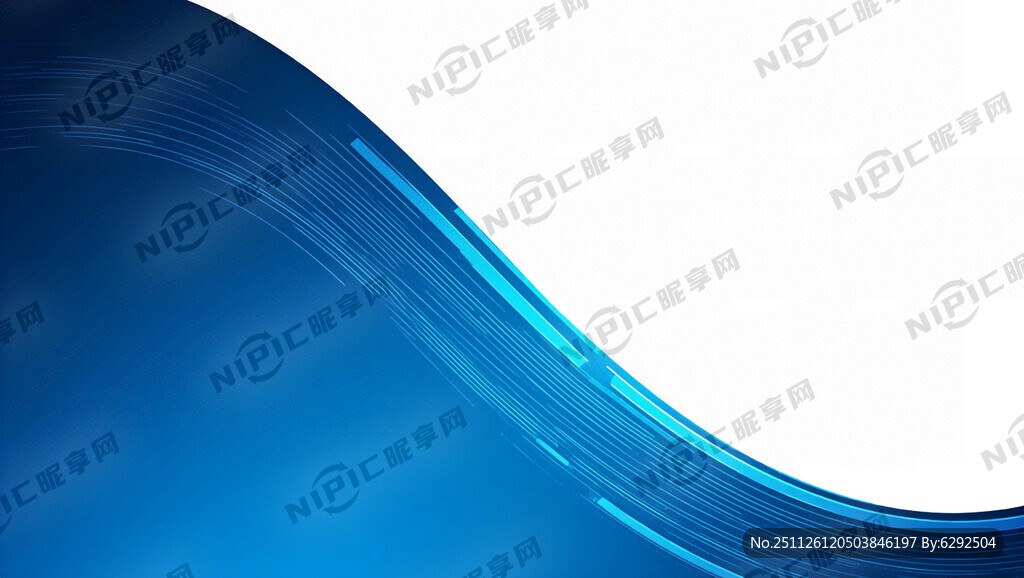 用蓝色渐变色 简约大气的