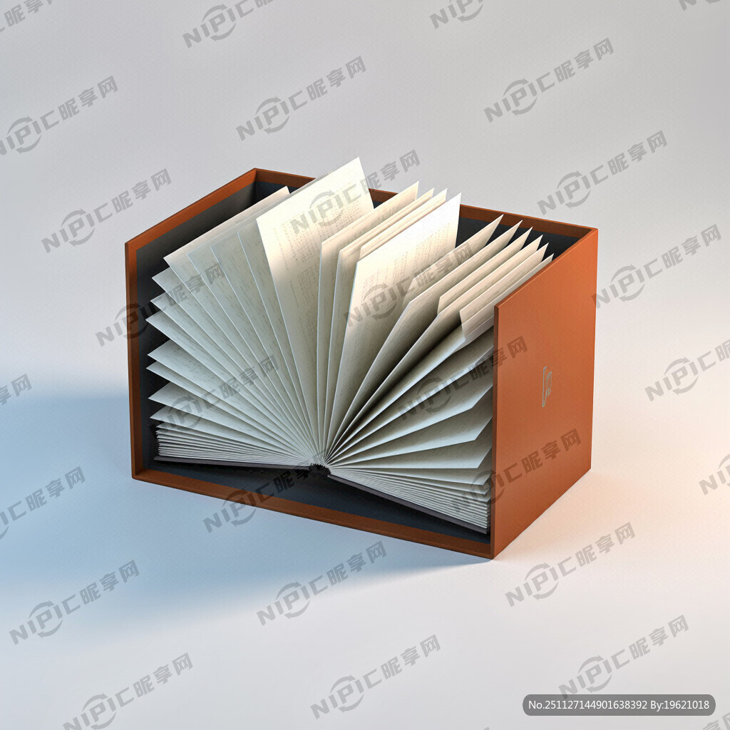 左右双开书翻式精品盒