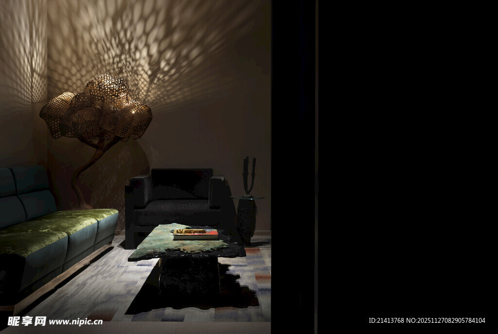 现代简约风室内客厅一角