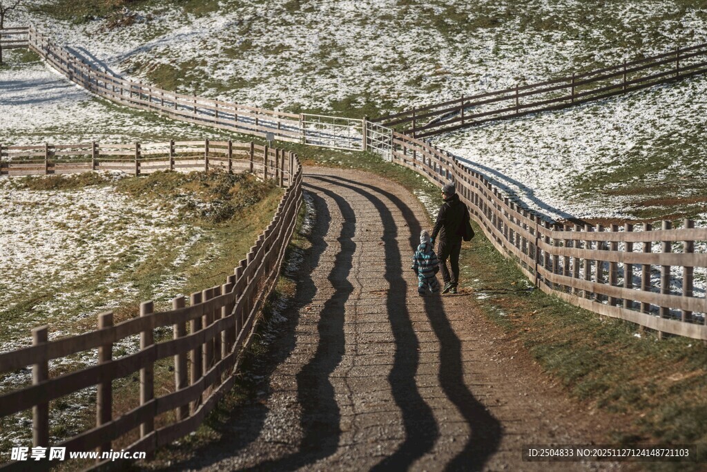 漫步樱花小径的惬意时刻