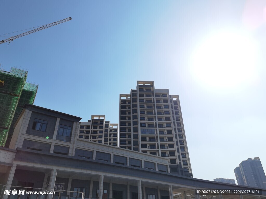 城市高楼建设场景