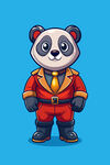 熊猫宇航员形象设计