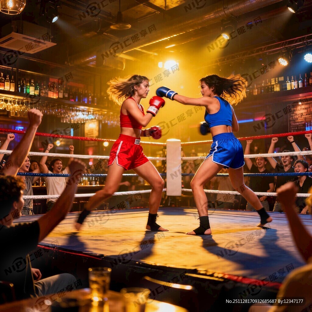 两个美女一个红色短裤