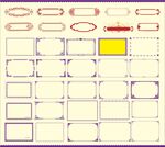花纹边框矢量图