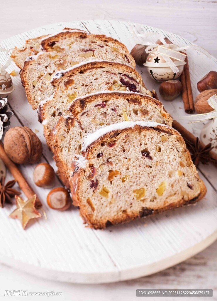 切片坚果面包及周边搭配