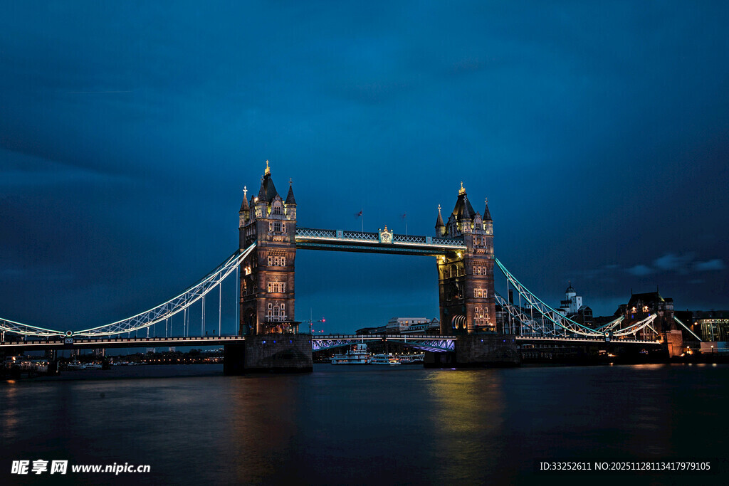 伦敦塔桥夜景