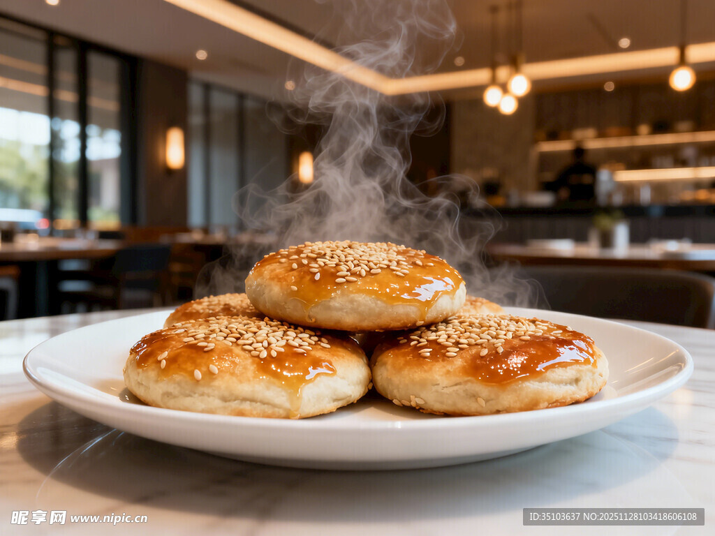 美味芝麻烧饼