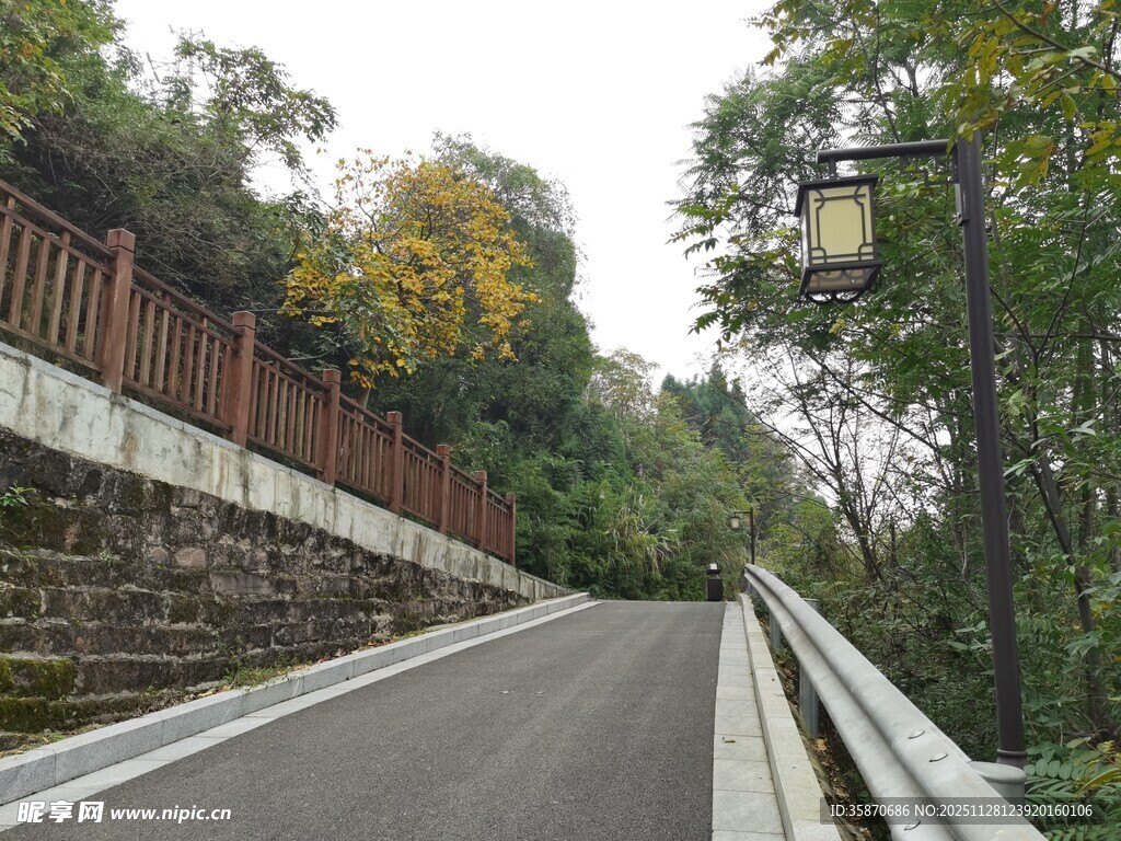 山间蜿蜒公路风景