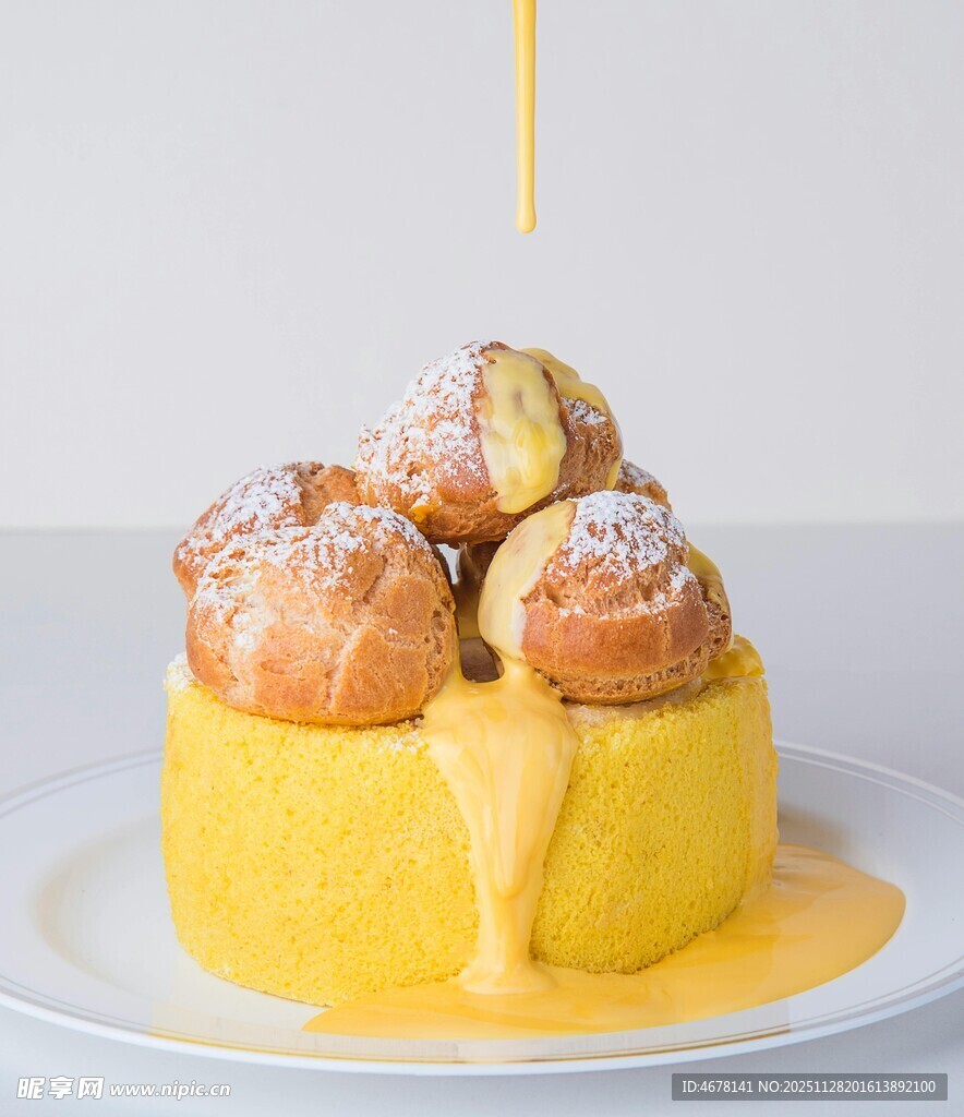 泡芙淋酱甜蜜诱人时刻