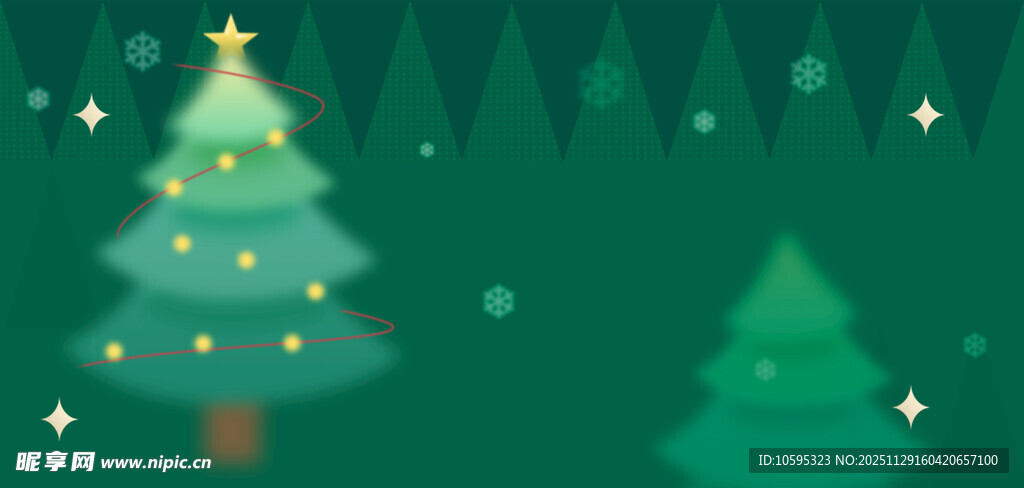 绿色圣诞节背景