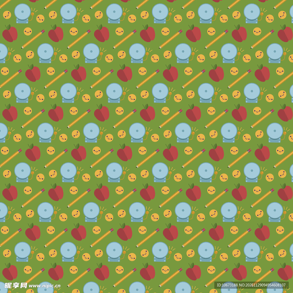 绿色花卉几何图案背景