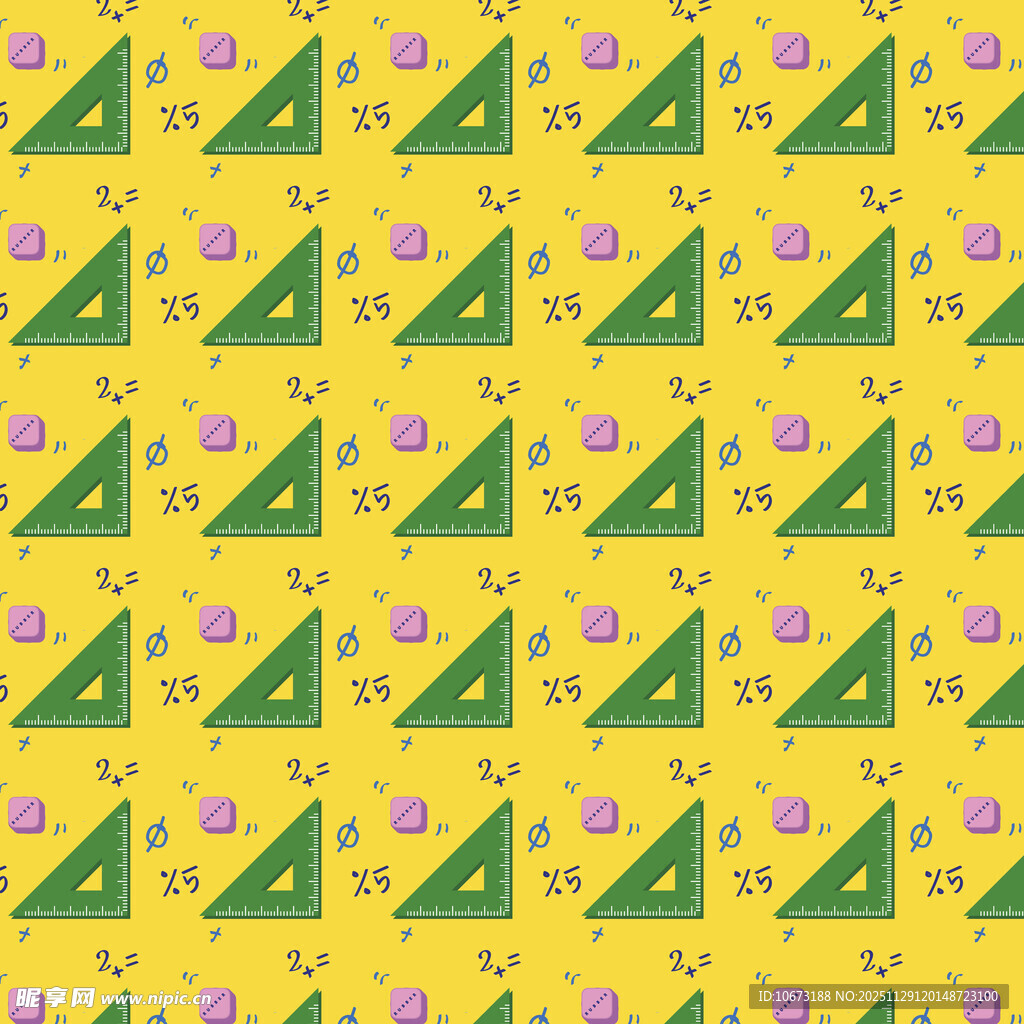 黄色背景三角图案几何纹理