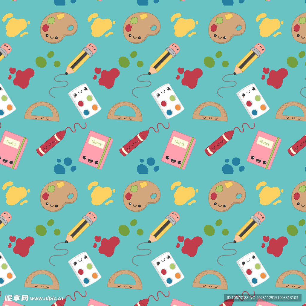 卡通宠物用品图案背景