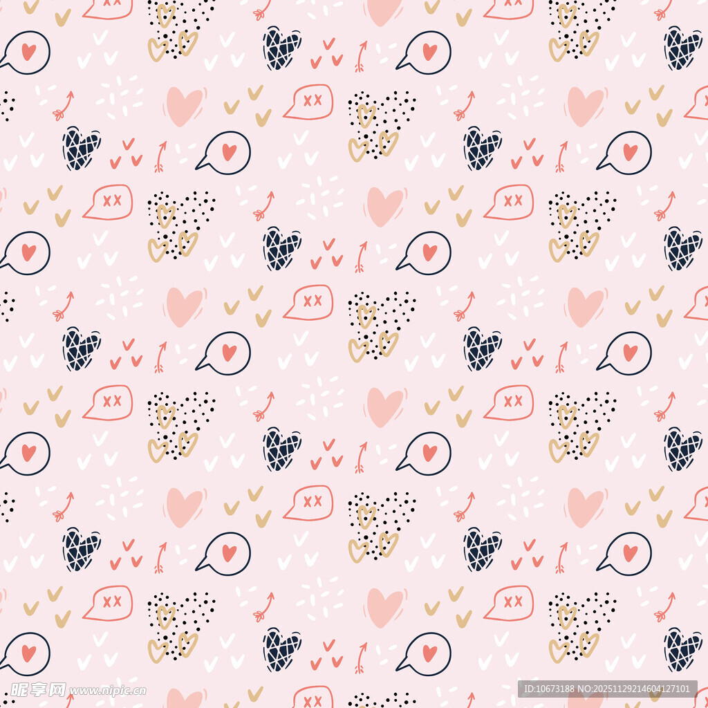 可爱花卉蝴蝶图案背景