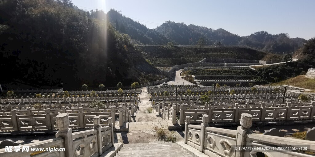 长城景观 阳光下的古老建筑