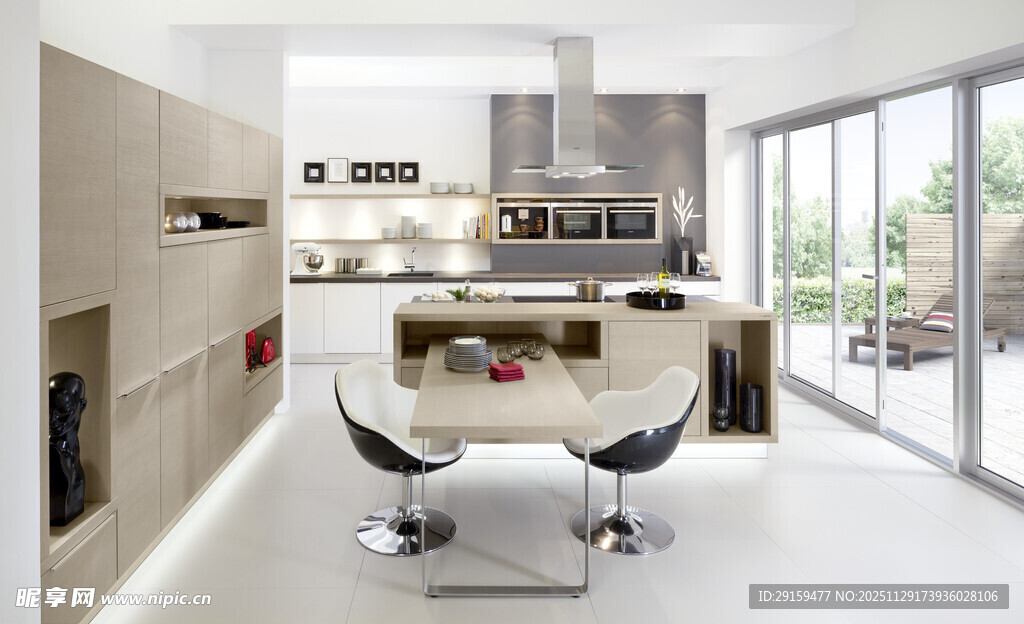 现代简约风格开放式厨房