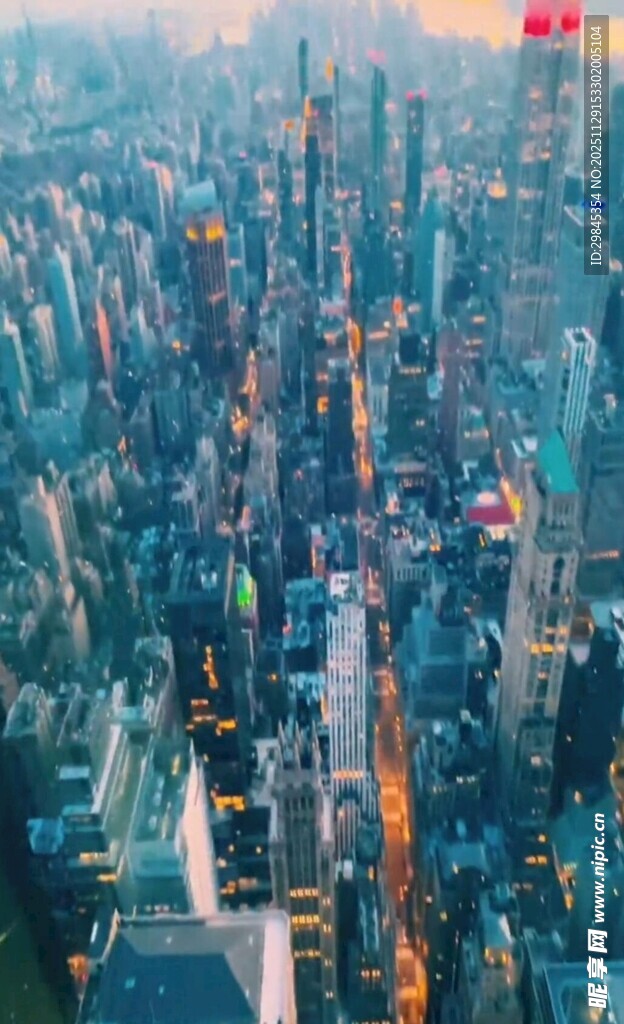 繁华都市天际线景观