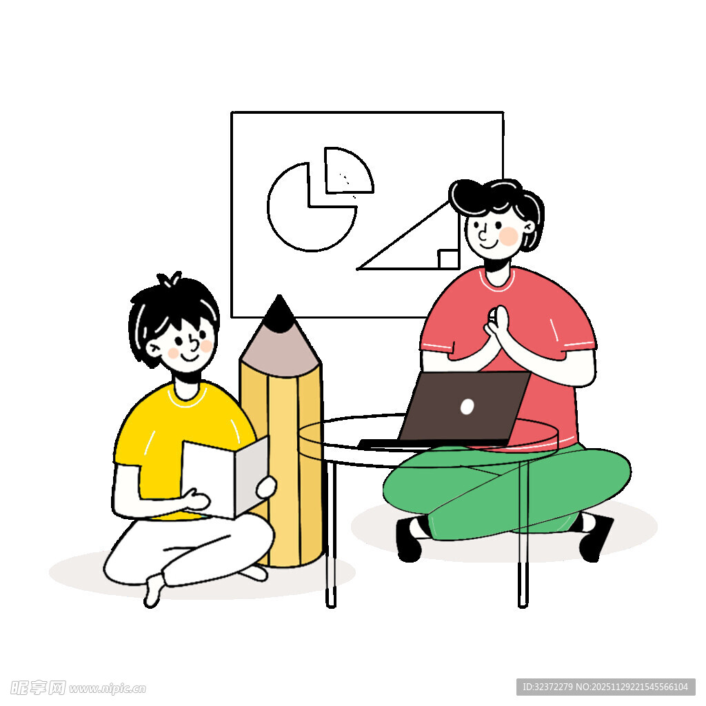 两人协作开展创意工作