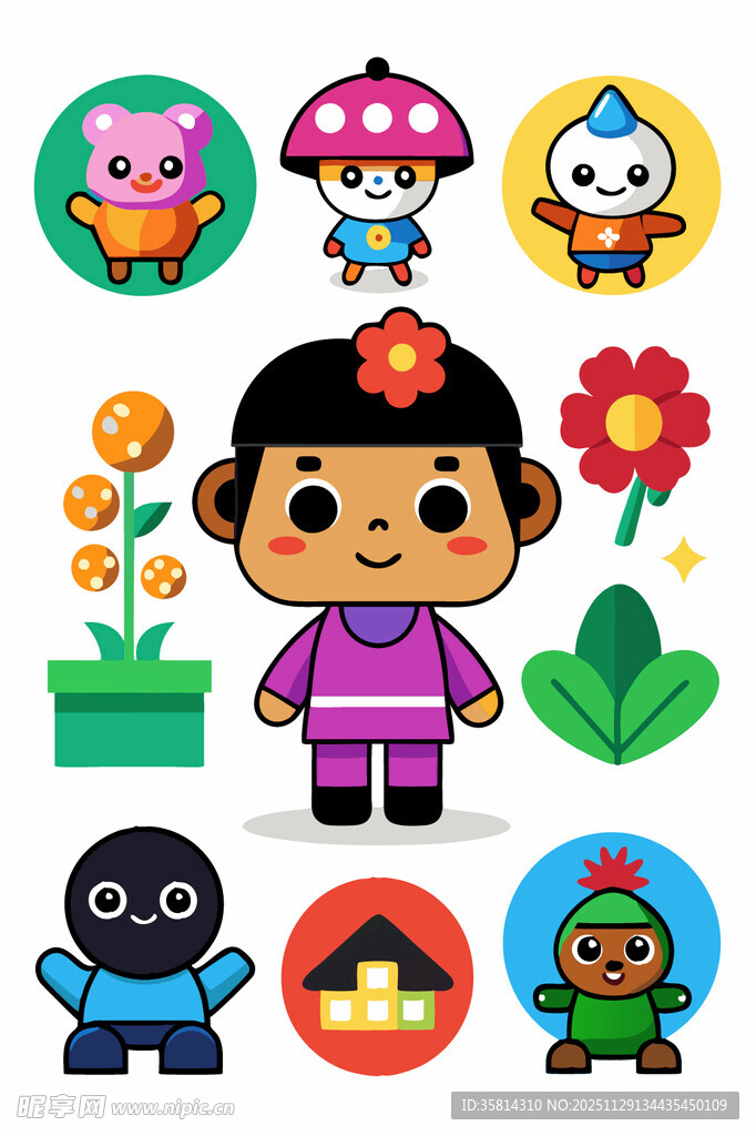 可爱卡通角色集合