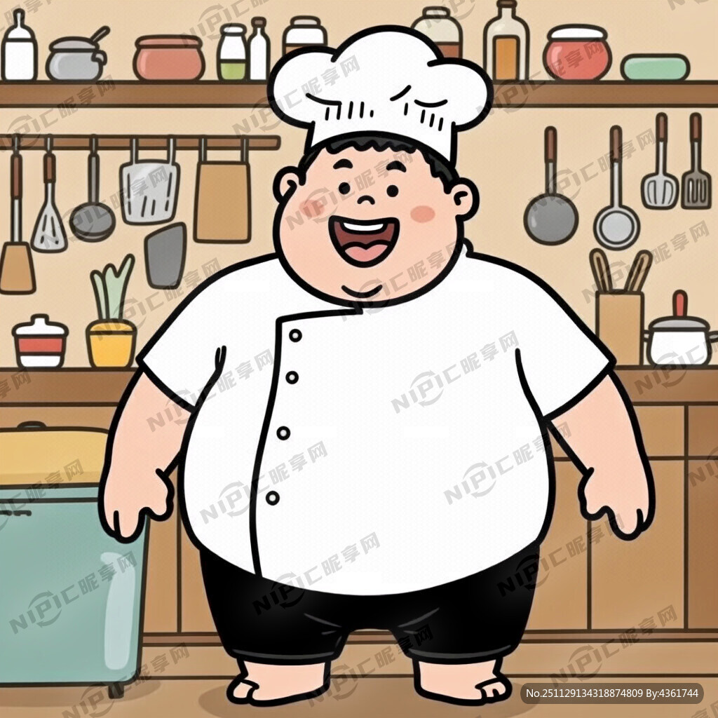 手绘大胖厨