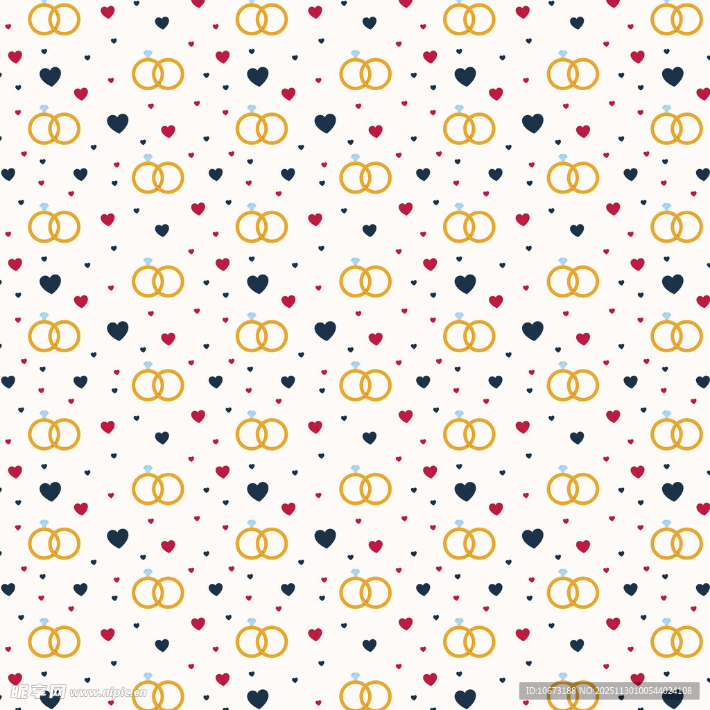 时尚爱心双C图案纹理