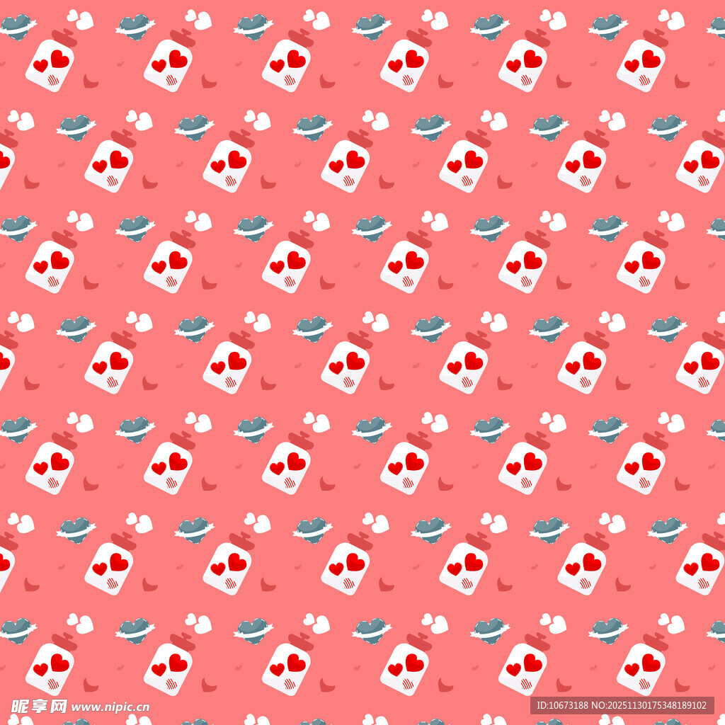 粉色草莓图案背景纹理