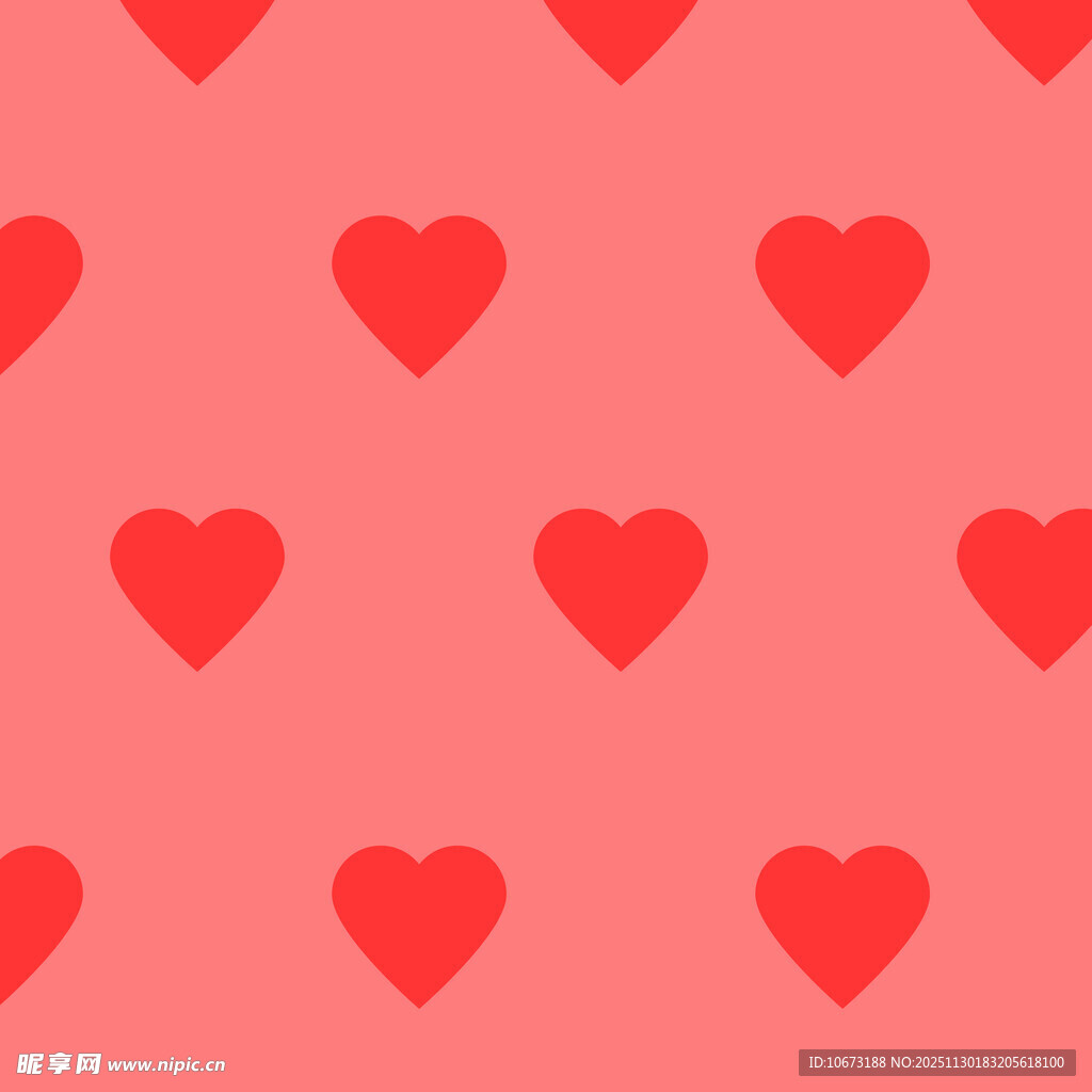 粉色爱心图案背景