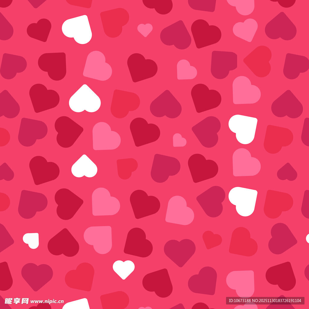 粉色爱心图案背景
