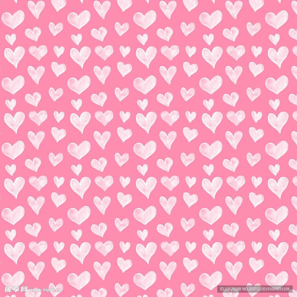 粉色爱心图案背景