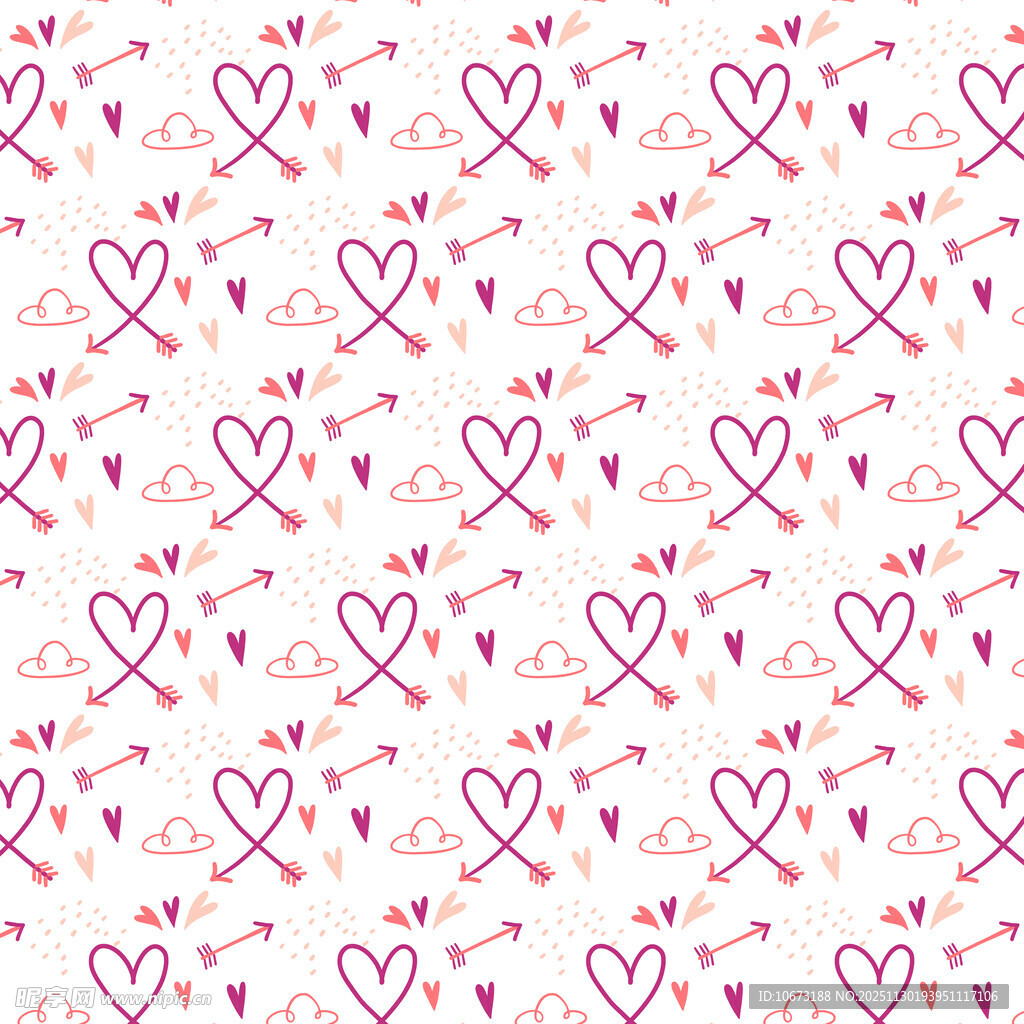 粉色爱心图案背景