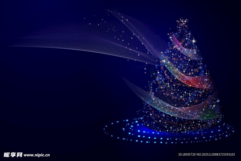 梦幻发光圣诞树