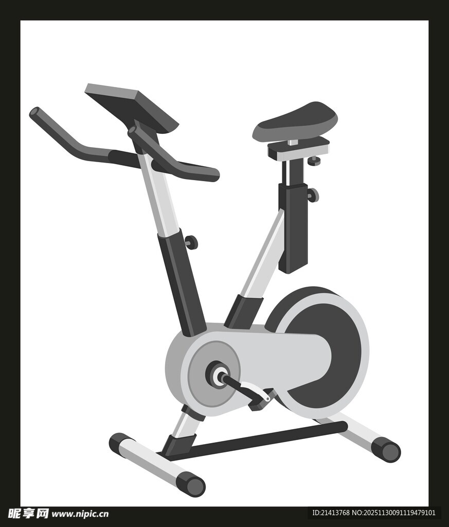 动感单车健身器材展示