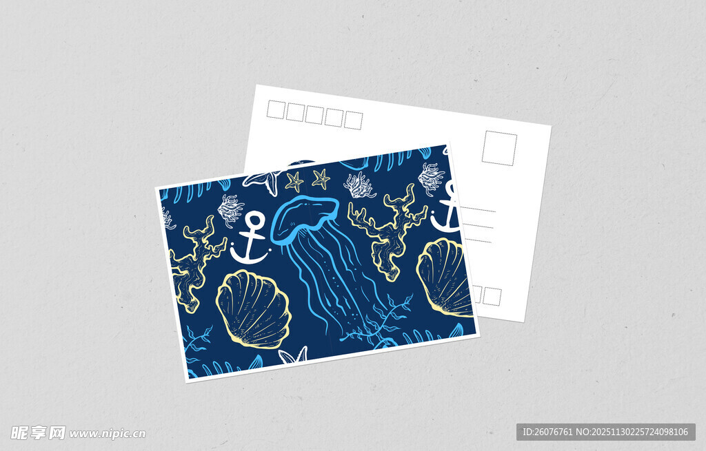 明信片样机图片
