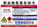 硫化氢告知卡