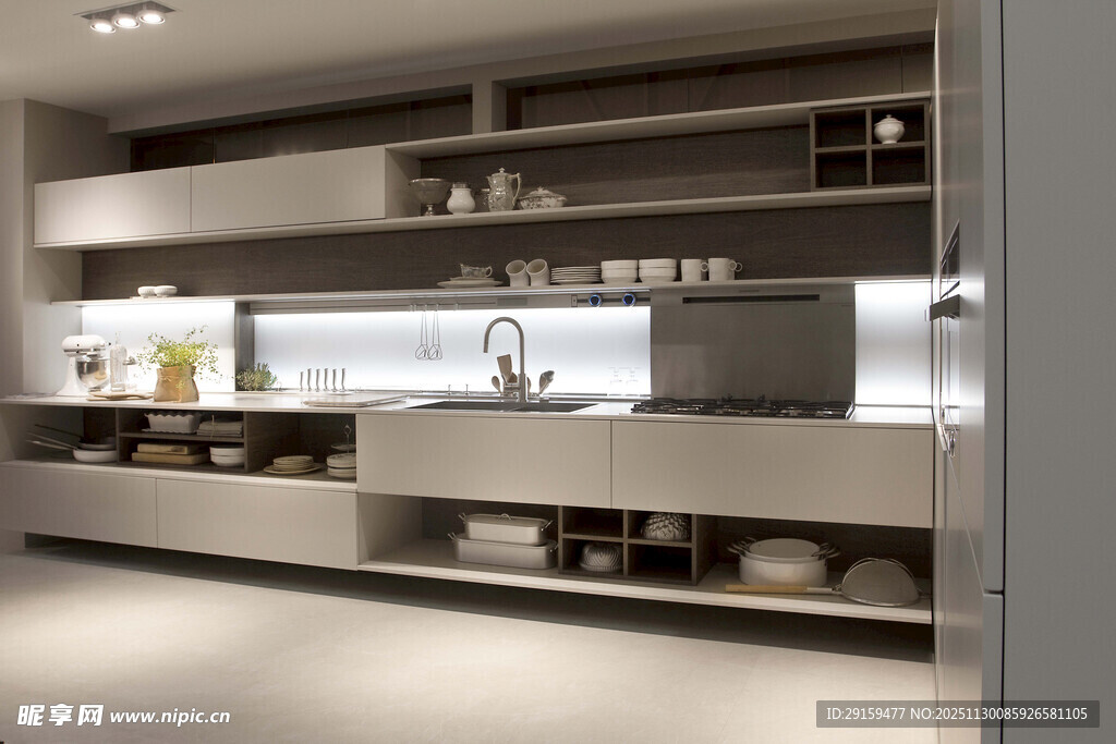 现代简约风格开放式厨房