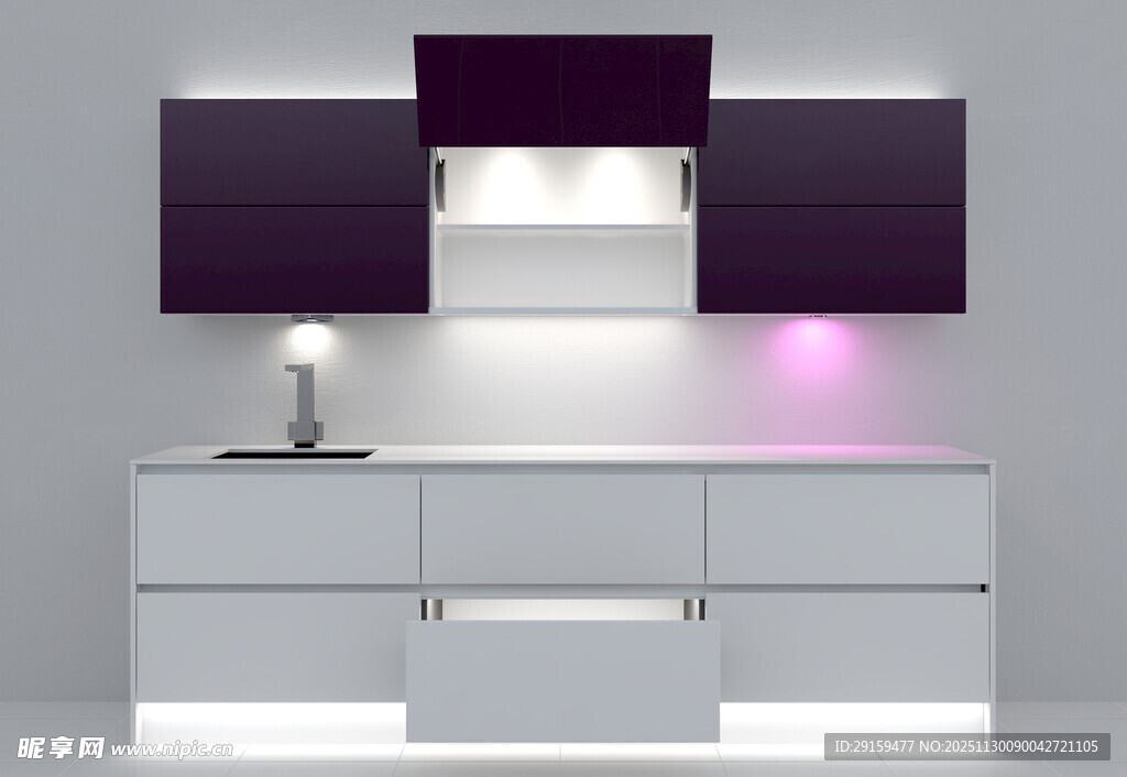 现代简约风格厨房橱柜