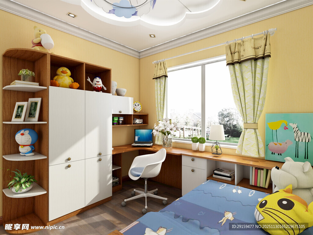 温馨儿童房打造梦幻小天地