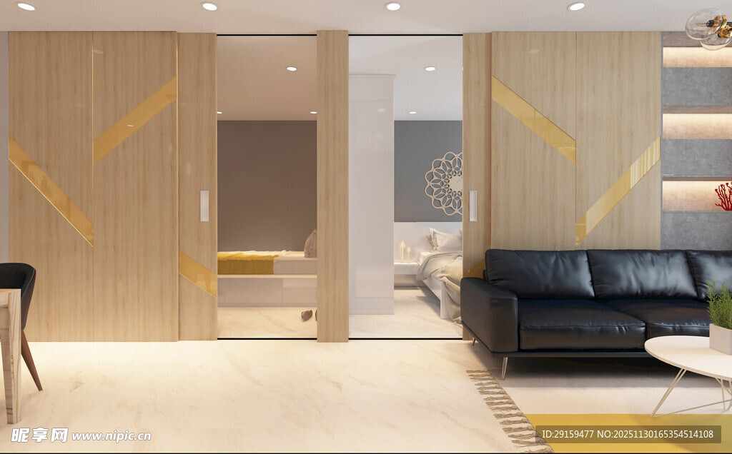 现代简约风客厅室内设计