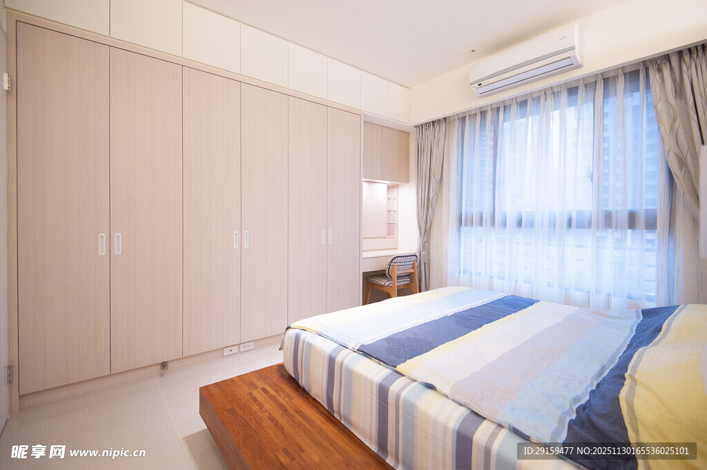 简约温馨卧室室内场景