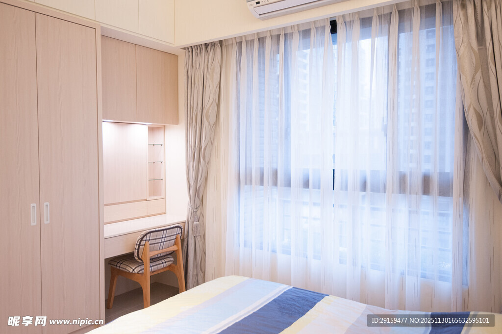 简约温馨卧室室内场景