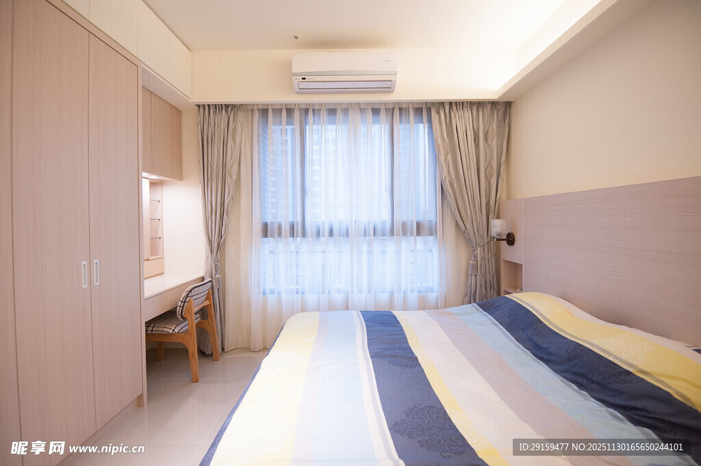 简约温馨卧室室内场景