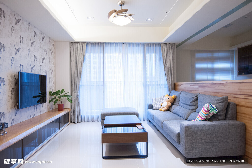 现代简约风客厅室内场景