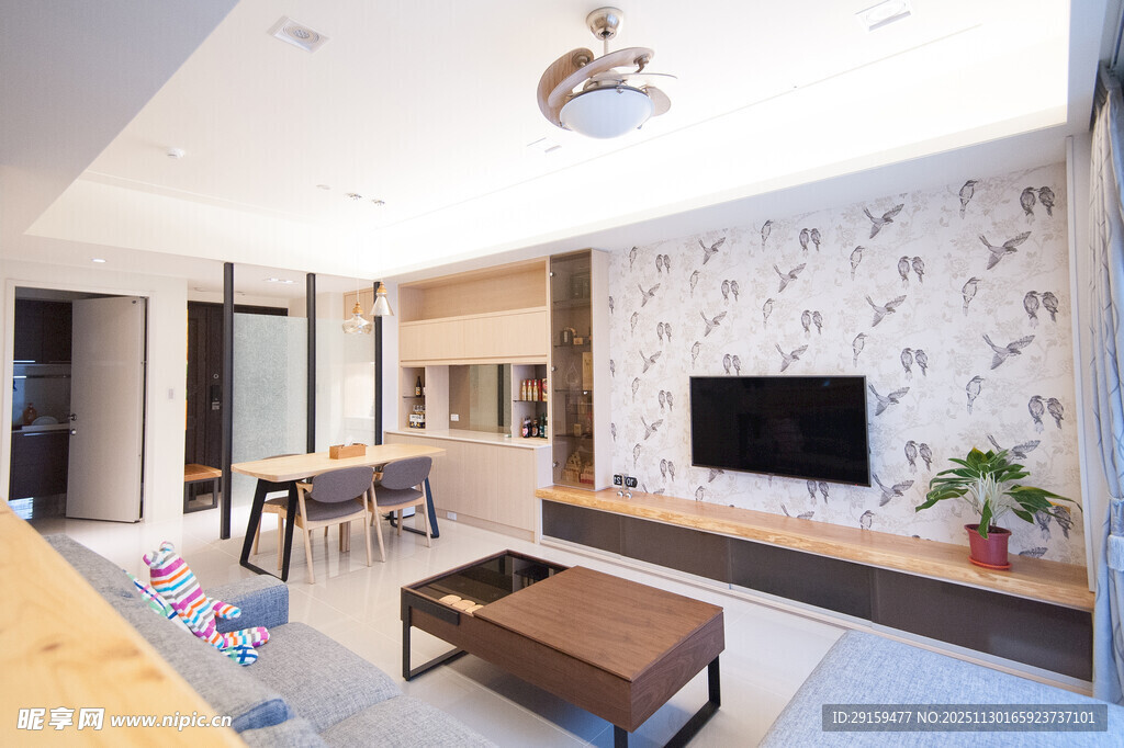 现代简约风客厅室内场景