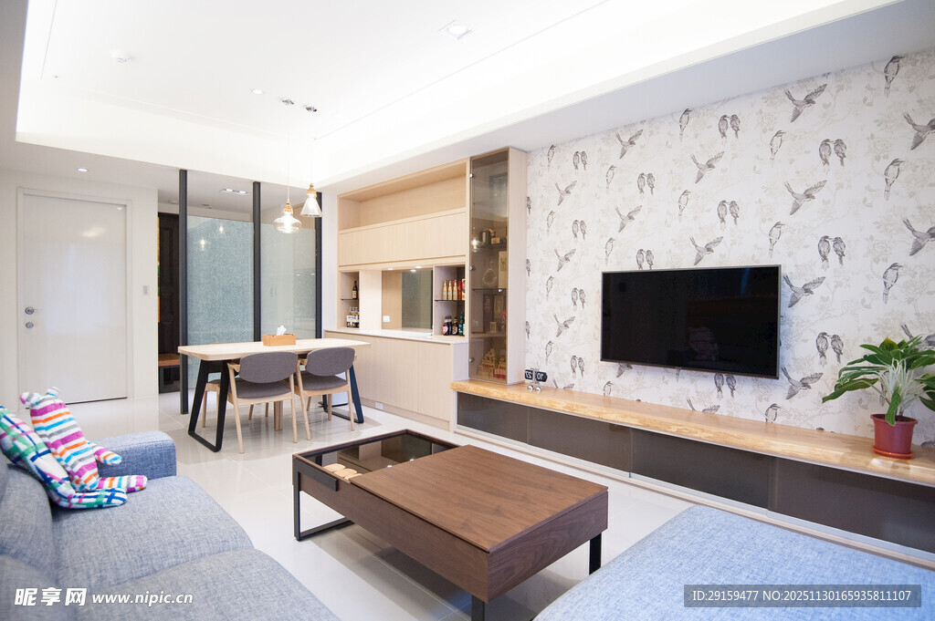 现代简约风温馨客厅一角