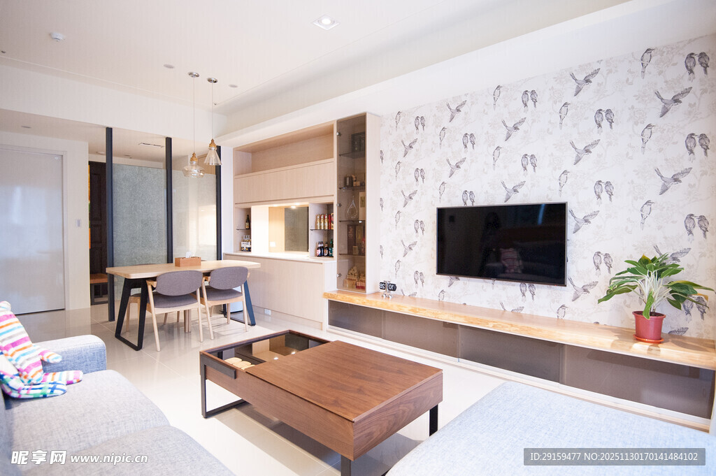 现代简约风客厅室内场景