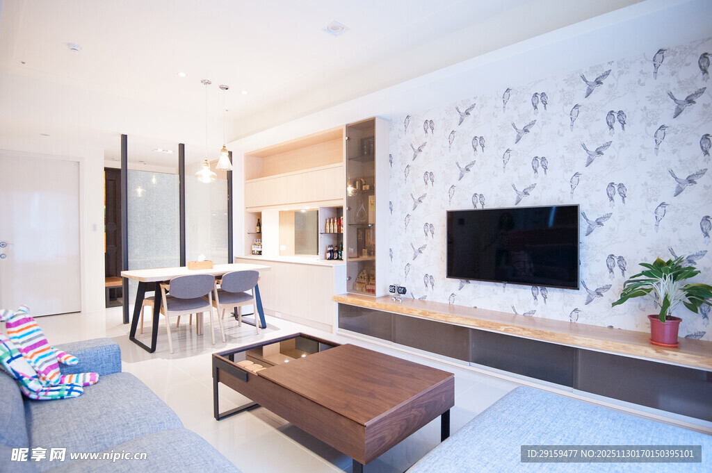 现代简约风客厅室内场景